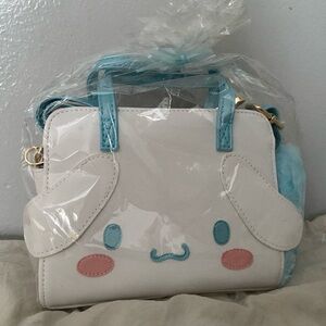 Cinnamoroll Face Leather Mini Shoulder Purse